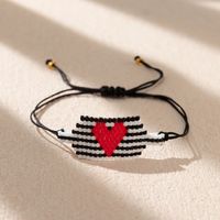 Bohemio Forma De Corazón Vidrio Hecho A Mano Mujeres Pulsera main image 3