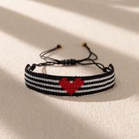 Bohemio Forma De Corazón Vidrio Hecho A Mano Mujeres Pulsera sku image 2