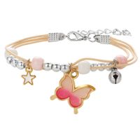 Ig Style Sweet Animal Star Shell Alloy Enamel Braid Inlay Rhinestones Women's Bracelets main image 4