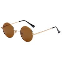Casual Vacation Solid Color Tac Round Frame Full Frame Women's Sunglasses sku image 5