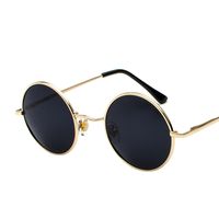 Casual Vacation Solid Color Tac Round Frame Full Frame Women's Sunglasses sku image 4