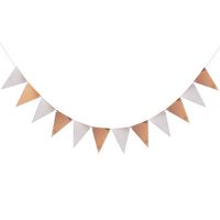 Waves Solid Color Paper Flag Party Decorations sku image 3