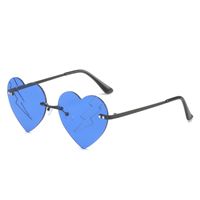 Elegant Simple Style Solid Color Pc Special-shaped Mirror Frameless Women's Sunglasses sku image 3