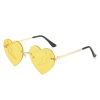 Elegant Simple Style Solid Color Pc Special-shaped Mirror Frameless Women's Sunglasses sku image 8