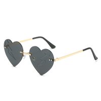 Elegant Simple Style Solid Color Pc Special-shaped Mirror Frameless Women's Sunglasses main image 5