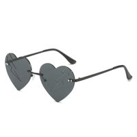 Elegant Simple Style Solid Color Pc Special-shaped Mirror Frameless Women's Sunglasses sku image 1