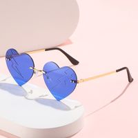 Elegant Simple Style Solid Color Pc Special-shaped Mirror Frameless Women's Sunglasses main image 4