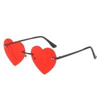 Elegant Simple Style Solid Color Pc Special-shaped Mirror Frameless Women's Sunglasses sku image 4