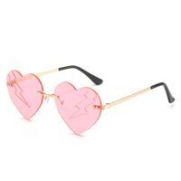 Elegant Simple Style Solid Color Pc Special-shaped Mirror Frameless Women's Sunglasses sku image 15