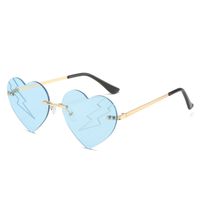 Elegant Simple Style Solid Color Pc Special-shaped Mirror Frameless Women's Sunglasses sku image 12
