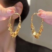Casual Exaggerated Tassel Solid Color Metal Plating Women's Drop Earrings main image 4