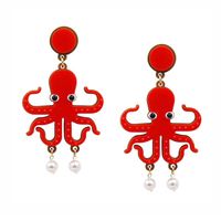 1 Pair Cute Exaggerated Animal Dinosaur Bee Arylic Drop Earrings sku image 17