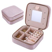 Simple Style Solid Color Flannel Jewelry Boxes sku image 17