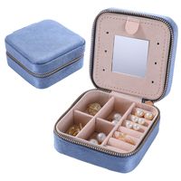 Simple Style Solid Color Flannel Jewelry Boxes sku image 22