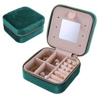 Simple Style Solid Color Flannel Jewelry Boxes sku image 15