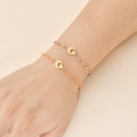 Ig Style Star Moon Stainless Steel Beaded Charm Plating 18k Gold Plated Bracelets main image 4