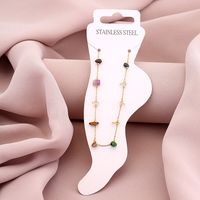 Modern Style Geometric 304 Stainless Steel Plating None 18K Gold Plated Women'S Anklet sku image 6
