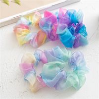 Casual Modern Style Sweet Gradient Color Organza Patchwork Hair Tie main image 1