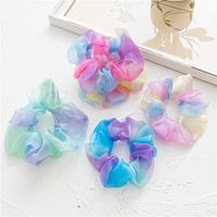Casual Modern Style Sweet Gradient Color Organza Patchwork Hair Tie main image 5
