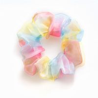 Casual Modern Style Sweet Gradient Color Organza Patchwork Hair Tie main image 2
