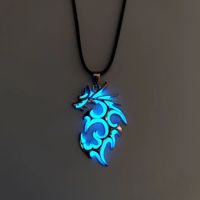 Ethnic Style Dragon Alloy Rope Luminous Plating Men's Pendant Necklace main image 4