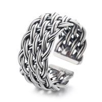Wholesale Retro Geometric Sterling Silver Plating Open Ring main image 2