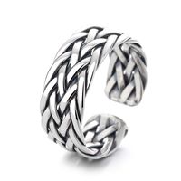 Wholesale Retro Geometric Sterling Silver Plating Open Ring sku image 2