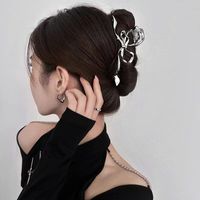 Simple Style Bow Knot Metal Polishing Hair Claws main image 1