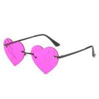 Elegant Simple Style Solid Color Pc Special-shaped Mirror Frameless Women's Sunglasses sku image 13