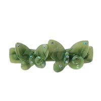Japanese Style Flower Arylic Patchwork Hair Clip main image 4