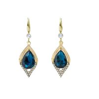 Basic Lady Classic Style Geometric Alloy Plating Inlay Artificial Gemstones Women's Drop Earrings main image 2