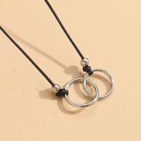 Commute Geometric Ccb Alloy Wax Rope Irregular Unisex Necklace sku image 1