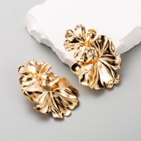 1 Pair Elegant Artistic Flower Plating Alloy Metal Gold Plated Silver Plated Drop Earrings main image 5