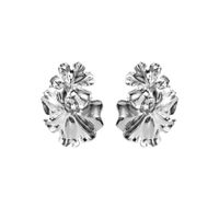 1 Pair Elegant Artistic Flower Plating Alloy Metal Gold Plated Silver Plated Drop Earrings main image 3