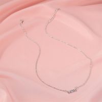 Fashion Simple English Letter Necklace Mother Pendant Clavicle Chain Mom Mother's Day Necklace sku image 1