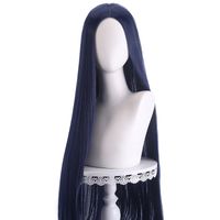 Women's Elegant Party Stage Cosplay High Temperature Wire Centre Parting Long Straight Hair Wigs sku image 3