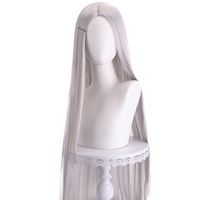 Women's Elegant Party Stage Cosplay High Temperature Wire Centre Parting Long Straight Hair Wigs sku image 7