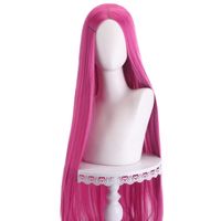 Women's Elegant Party Stage Cosplay High Temperature Wire Centre Parting Long Straight Hair Wigs sku image 13