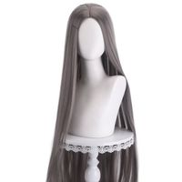 Women's Elegant Party Stage Cosplay High Temperature Wire Centre Parting Long Straight Hair Wigs sku image 1