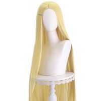 Women's Elegant Party Stage Cosplay High Temperature Wire Centre Parting Long Straight Hair Wigs sku image 16