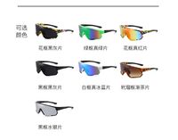 Fashion Solid Color Pc Special-shaped Mirror Full Frame Sports Sunglasses sku image 1