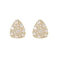 Elegant Water Droplets Alloy Three-dimensional Inlay Rhinestones Women's Ear Studs main image 4