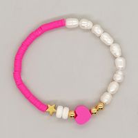 Casual Pentagram Heart Shape Eye Freshwater Pearl Beaded Bracelets sku image 6