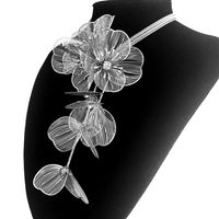 Elegant Luxuriös Glänzend Blume Legierung Überzug Frau Lange Halskette main image 3