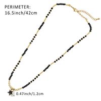 Elegant Dame Pentagramm Herzform Legierung Perlen Frau Halskette Mit Anhänger main image 2
