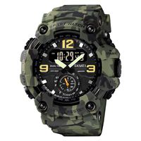 Sports Color Block Camouflage Buckle Electronic Men's Watches sku image 4