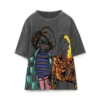 Women's T-shirt Short Sleeve T-shirts Printing Streetwear Human main image 5