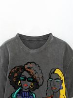 Women's T-shirt Short Sleeve T-shirts Printing Streetwear Human main image 6