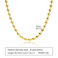304 Stainless Steel 18K Gold Plated Retro Layered Plating Geometric Layered Necklaces main image 4