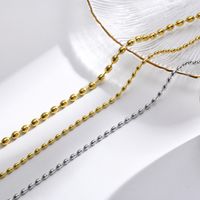 Acier Inoxydable 201 Style IG Style Simple Placage Couleur Unie Collier main image 10